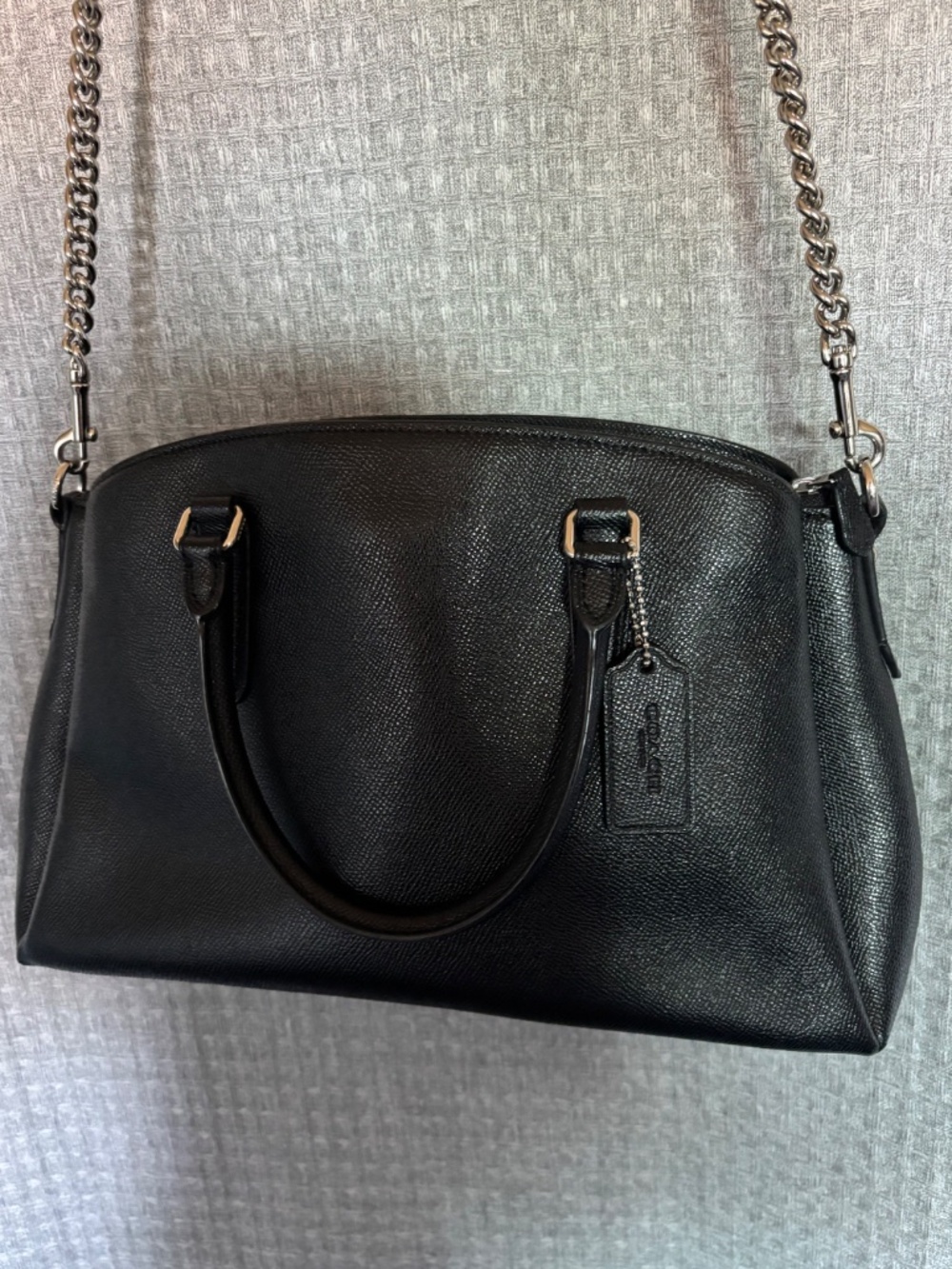 Coach F28978 Sage Carryall Saffiano Leather Satchel Crossbody Purse - Picture 8 of 8